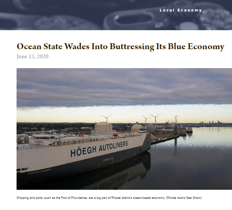 ecoRI News: Ocean State Wades Into Buttressing Its Blue Economy