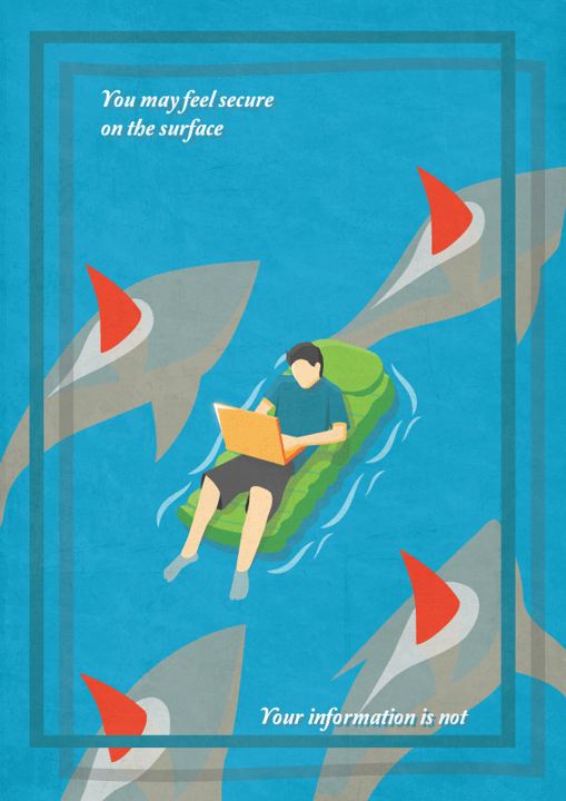 You may feel secure on the surface Illustration - manufacturing cyber security risks below the surface