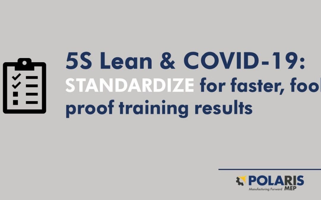 Webinar: 5S Lean & Covid19: Standardize