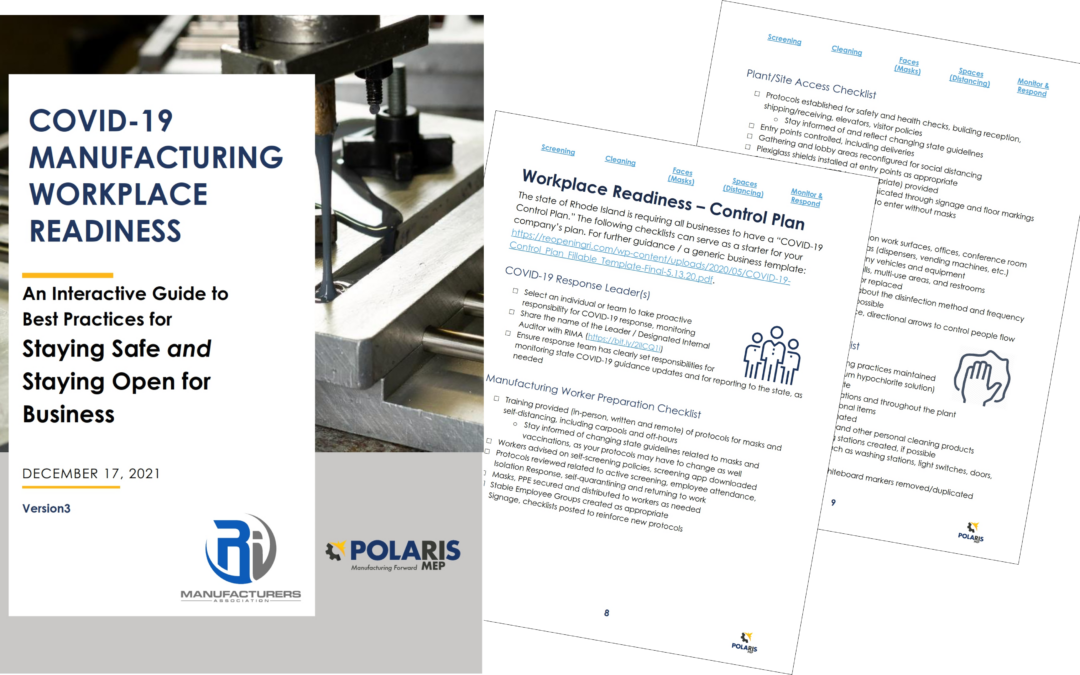 RI Mask Mandate & Updated COVID-19 Guidance for Manufacturers