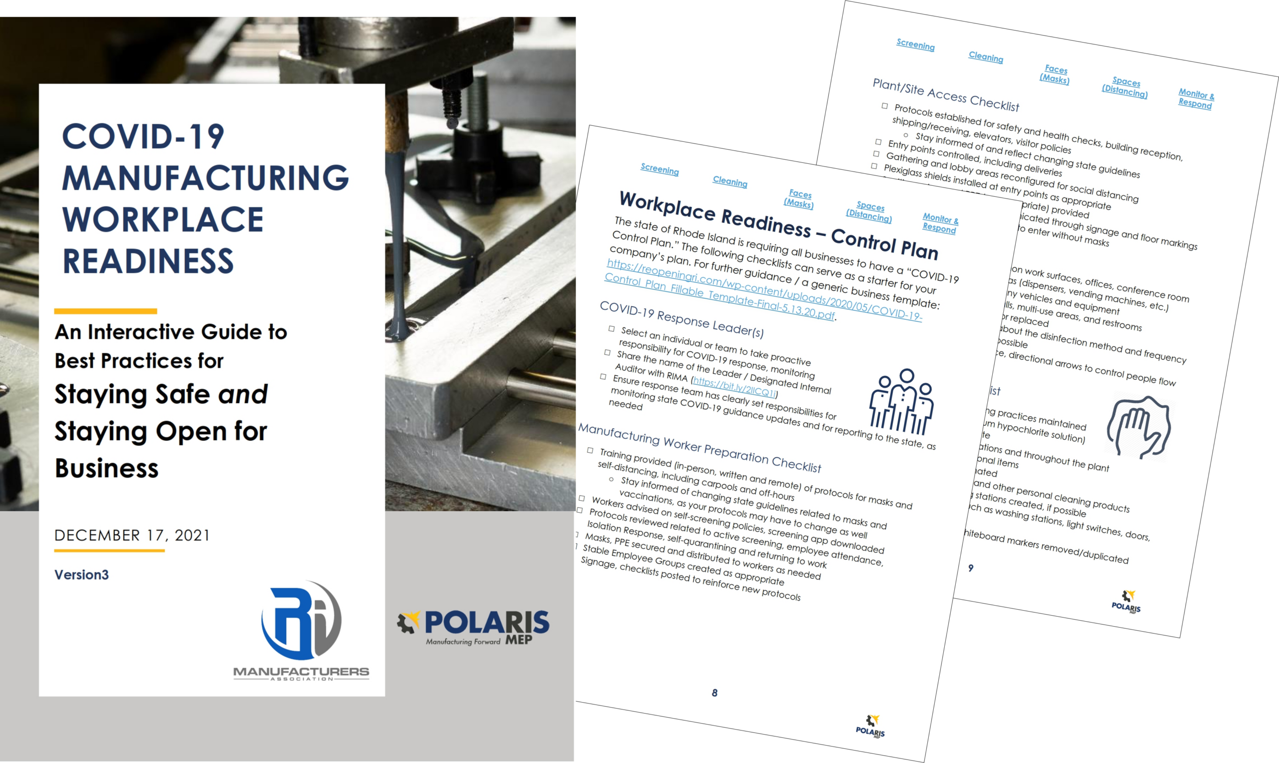Polaris MEP - RIMA COVID-19 Readiness Playbook for RI Manufacturing.V3