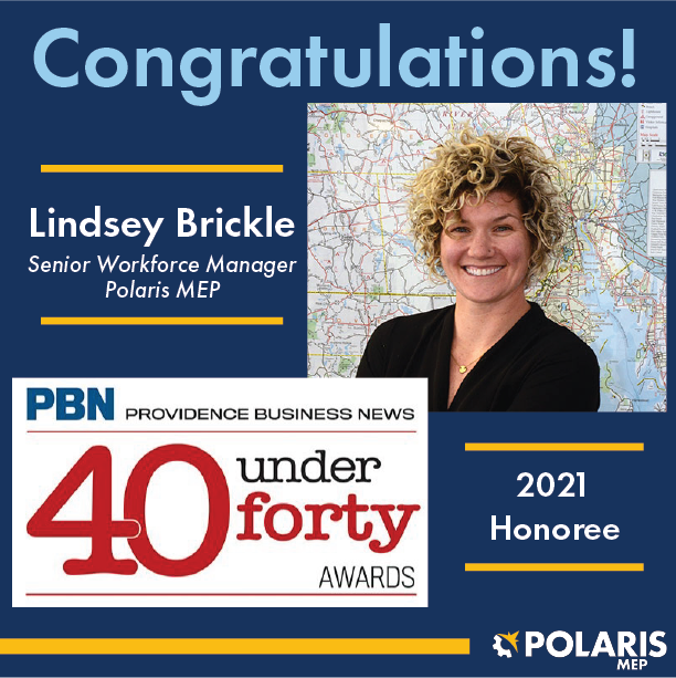 Lindsey Brickle, Polaris MEP Senior Workforce Manager, Recognized with "40 Under 40" Honor