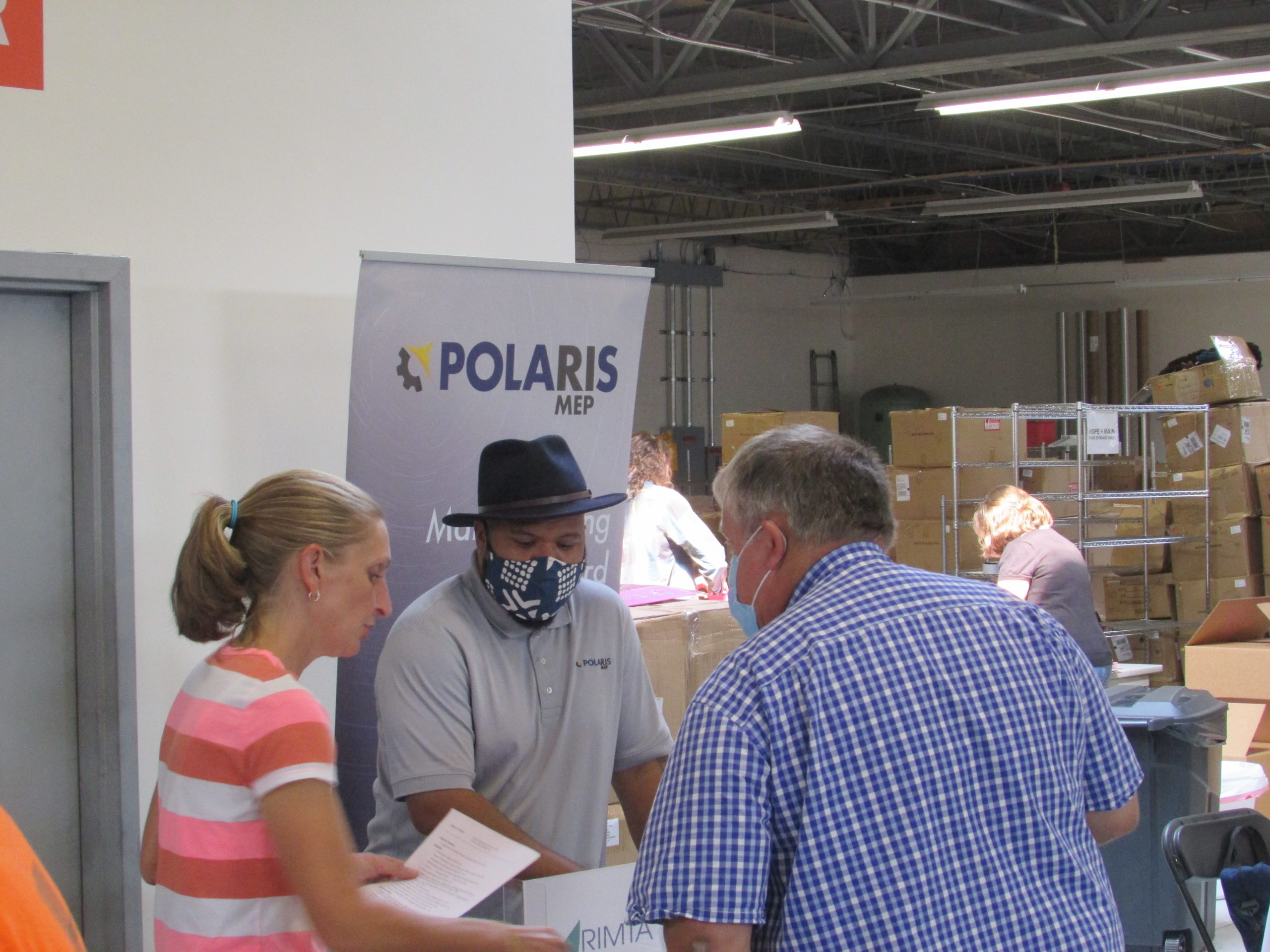 Polaris MEP workforce specialist Aarin Clemons at a job fair