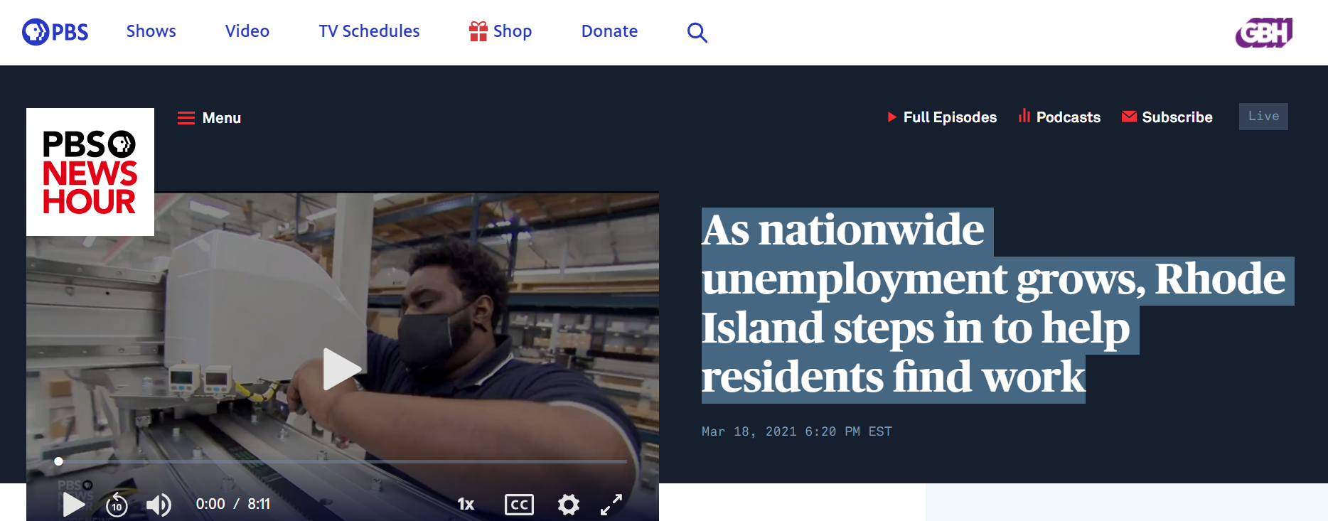 PBS News Hour Capture