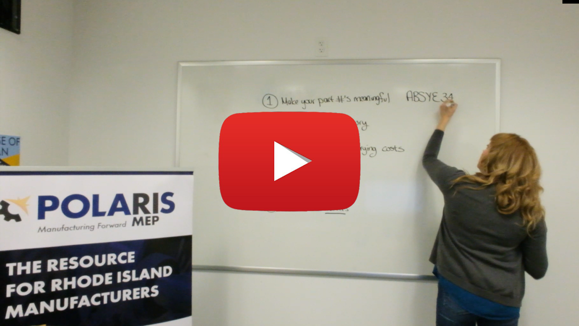 Freeze frame from video on tips for controlling inventory