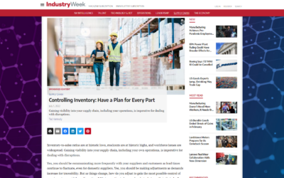 IndustryWeek Features Inventory Control Advice from Polaris MEP Project Manager Ted Kennedy