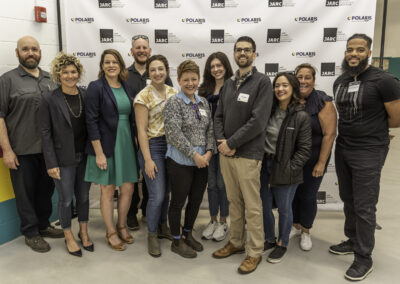 The Autodesk Foundation is a major sponsor of JARC Rhode Island. The team got a private tour of the transformational manufacturing training center before the grand opening.