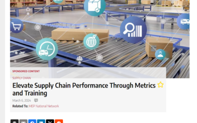 IndustryWeek Article on Supply Chain Performance Improvements Authored by Polaris MEP’s Kayla Viveiros