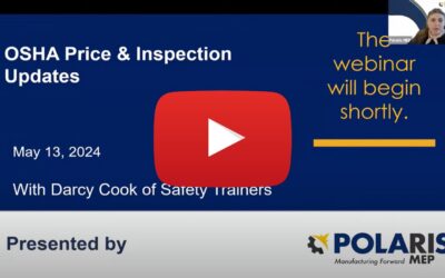 OSHA Price and Inspection Updates – Polaris MEP’s Third Party Spotlight